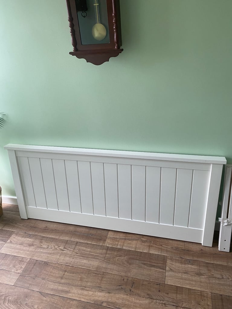 White wooden Headboard