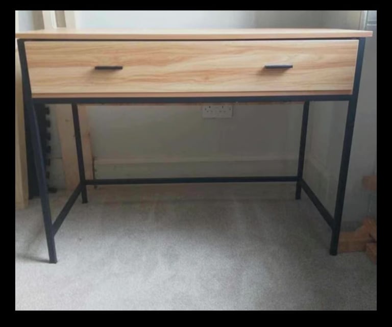 Office standing desk with drawer