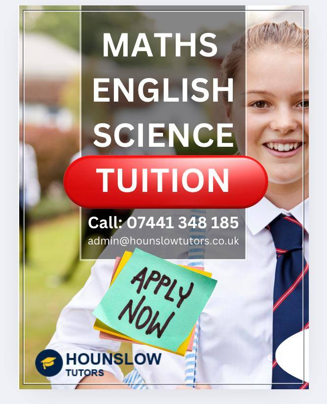 English, Maths and Science Tuition for Years 1 to 13