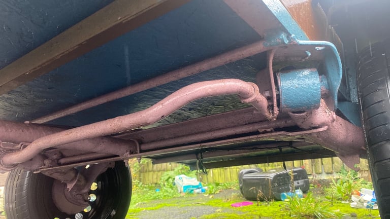 Car trailer 6x4 with car axle 