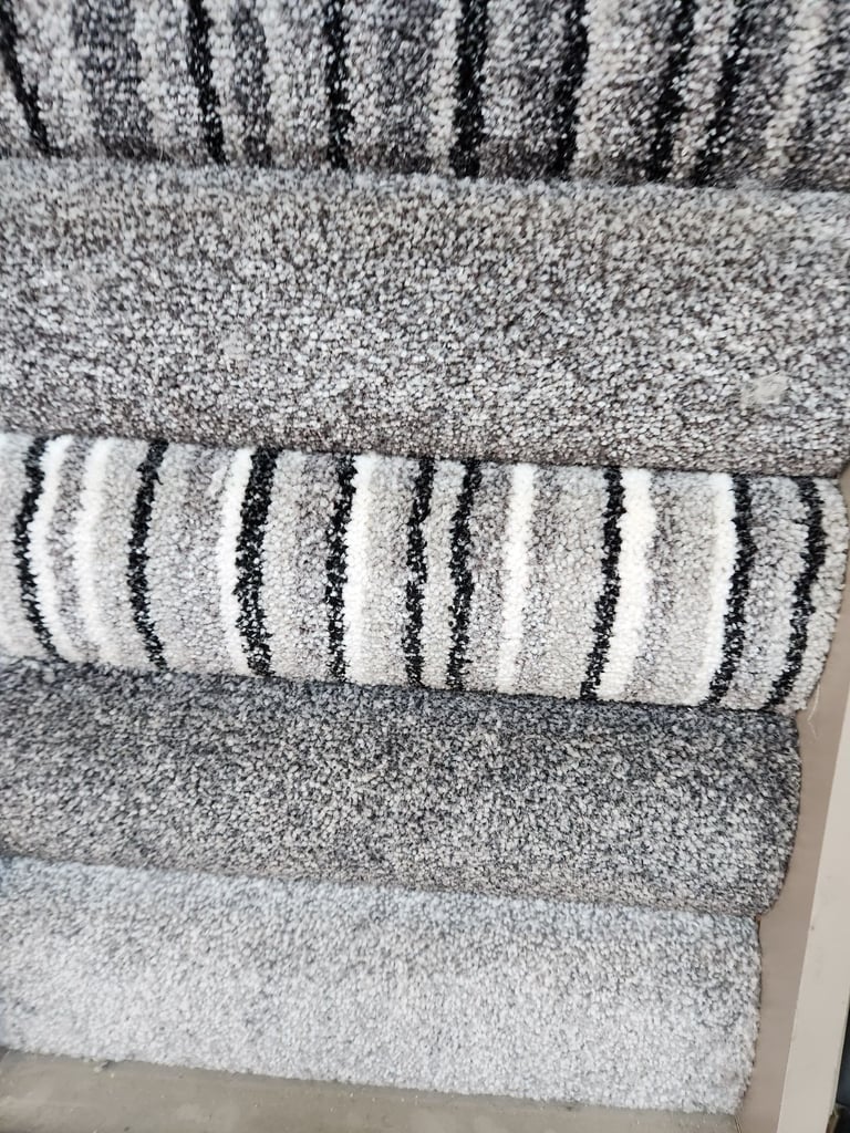 Carpet, laminate flooring, vinyl.