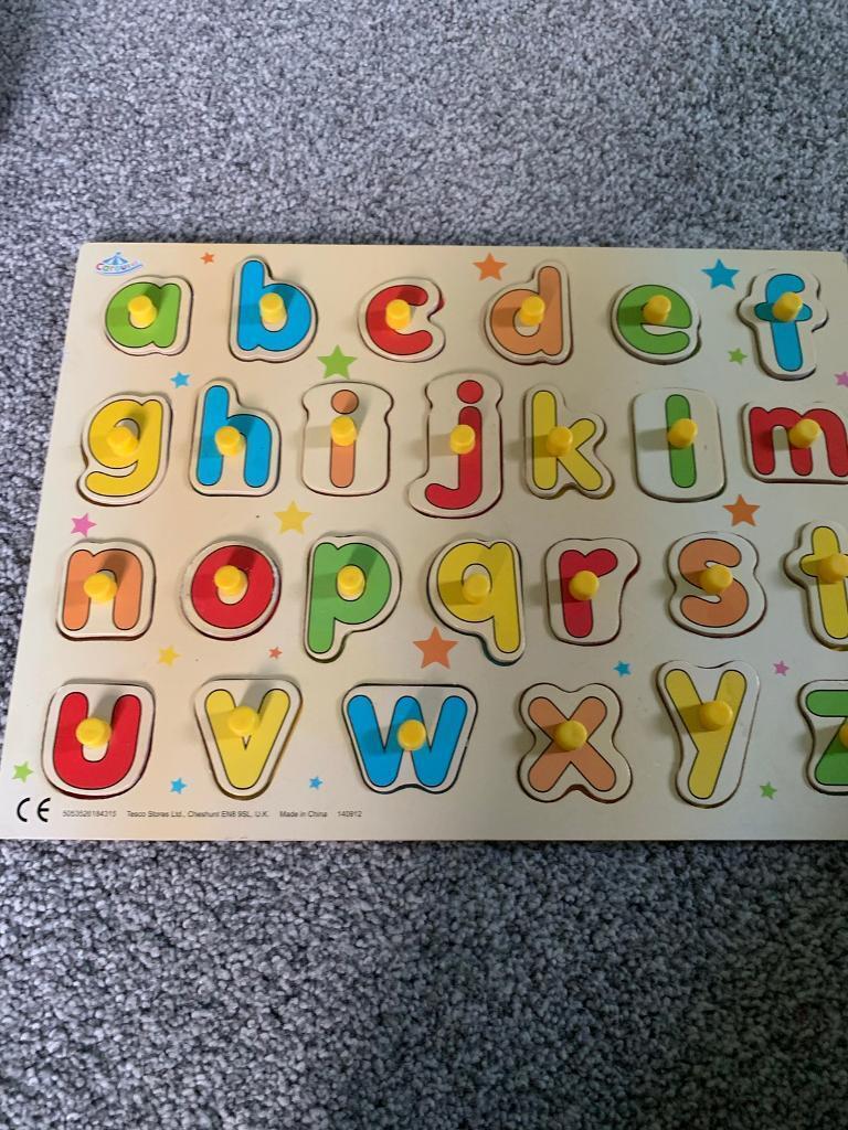 Wooden alphabet 