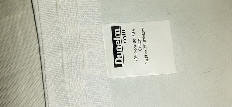 Dunelm Blackout thermal curtain linings tape top 111x238cm