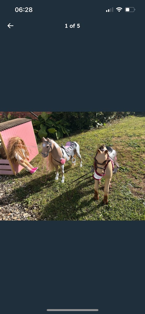 image for Our generation horse x2 and stable