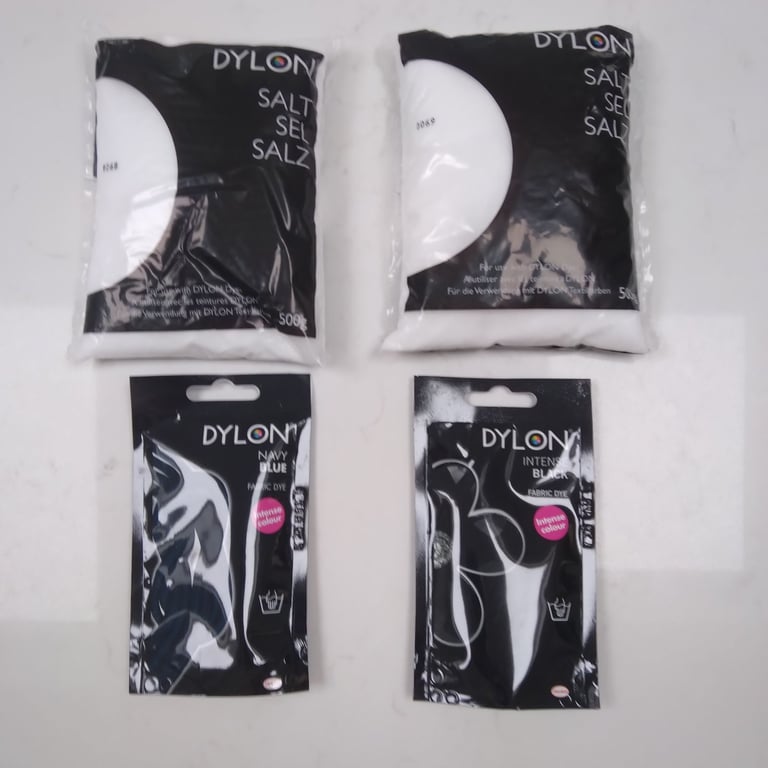 image for Dylon fabric dye with salts. Black and navy blue