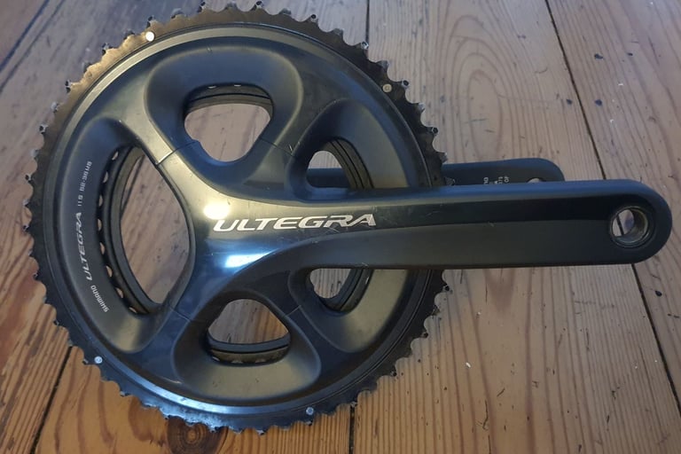 image for For sale is a Simano Ultegra FC6800 crankset.