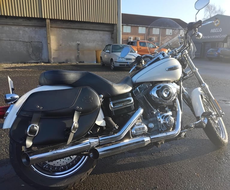 2006 56 HARLEY DAVIDSON FXDC SUPER GLIDE CU 1584 SUPERGLIDE CUSTOM CRUISER WHITE