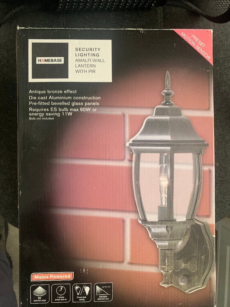 image for Outdoor Security Lantern with PIR