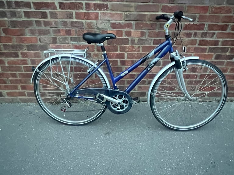 image for Hybrid bike Raleigh pioneer 160 blue black 18inch frame