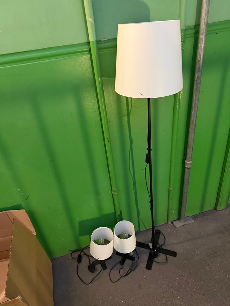 image for Standing and 2x table lamps