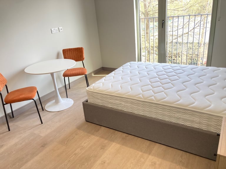Includes Bills Brand New Build Block Lift Studio Flats Shower Open Plan Very Near Rail Bus Shops