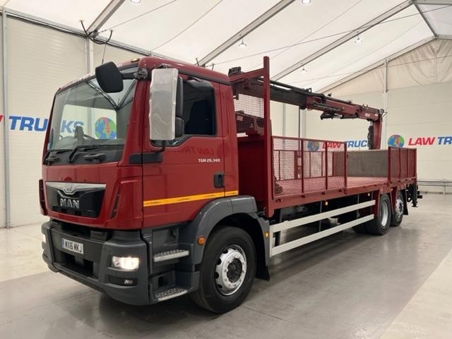 MAN TGM 26.340 6x2 Rear Lift Dropside Brick Grab Manual