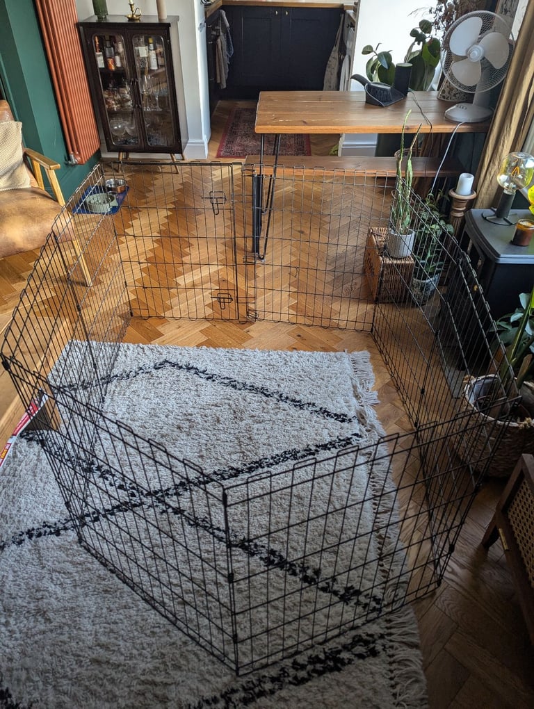 image for Dog Exercise Play Pen – Easy-to-use, indoor/outdoor