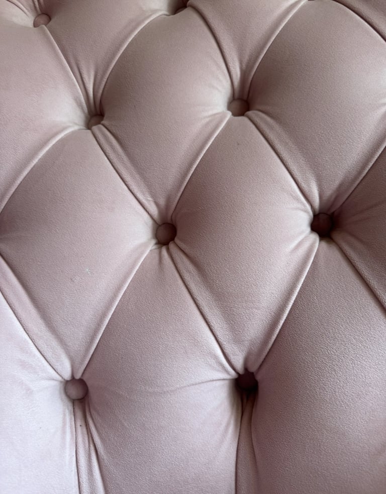 Pink velvet armchair 