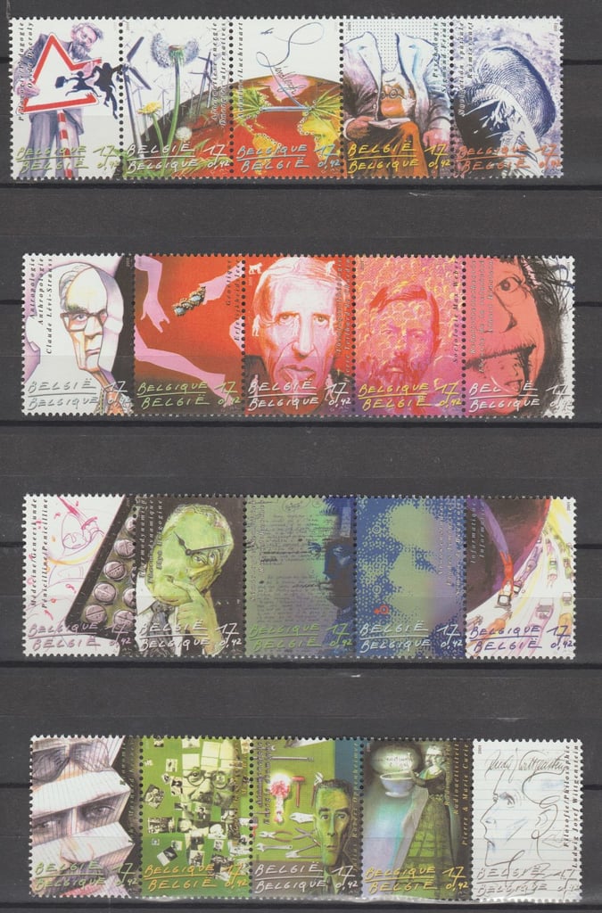  Belgium 2001 - The 20th Century - 3rd issue MNH - Celebrities