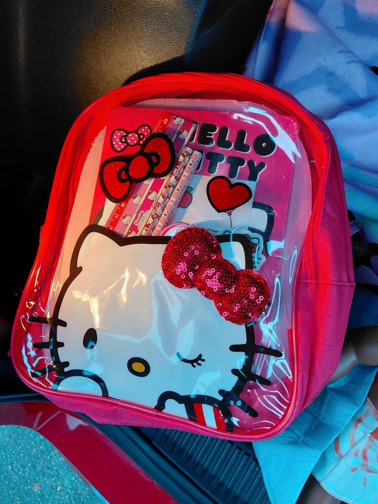 School bag hello kiity set light up wall art