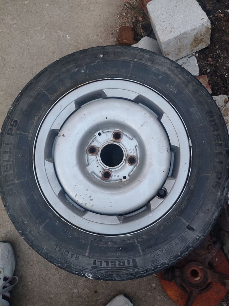MK2 Golf, polo, VW stud wheel and tyre 