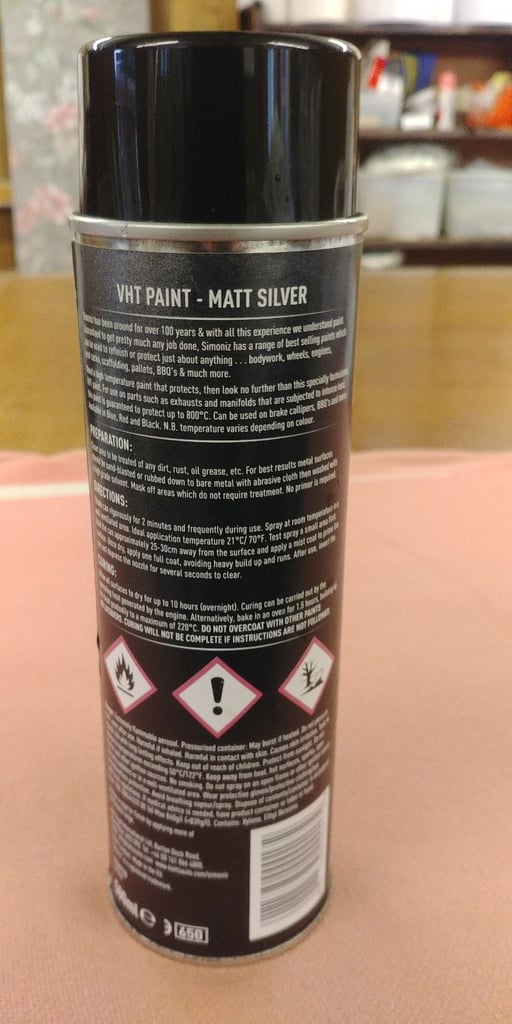 Simoniz VHT Spray paint in matt silver