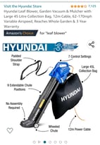 Hyundai Leaf Blower, Garden Vacuum & Mulcher 3000w