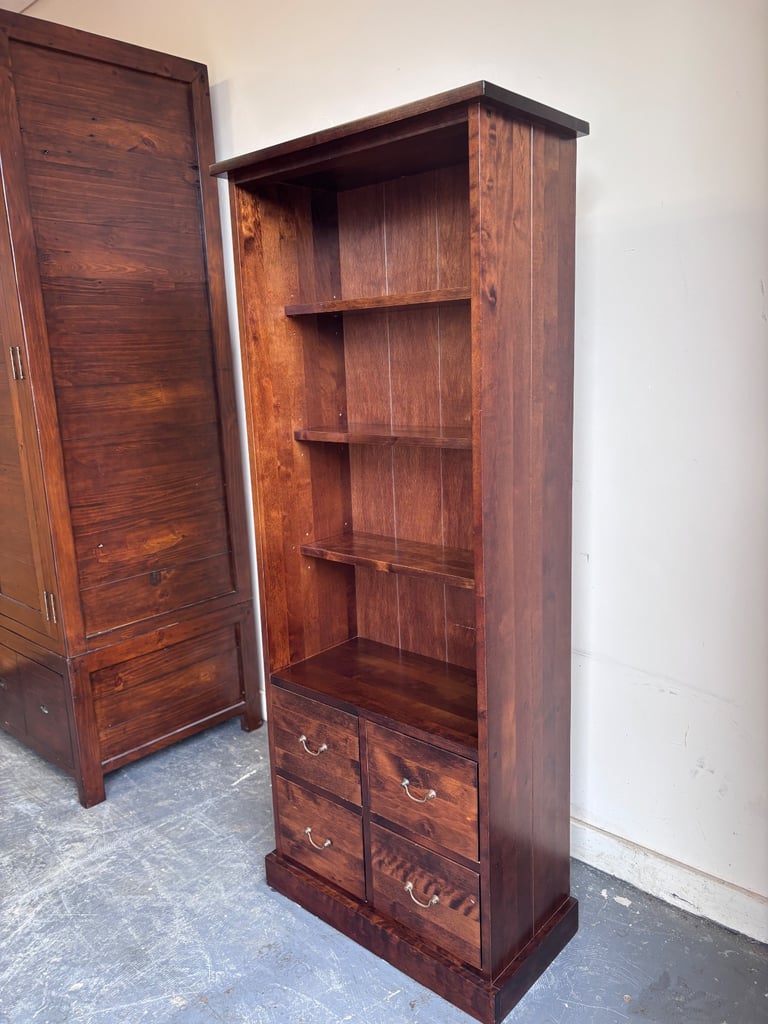 Next chestnut solid wood bookcase ! Excellent condition!