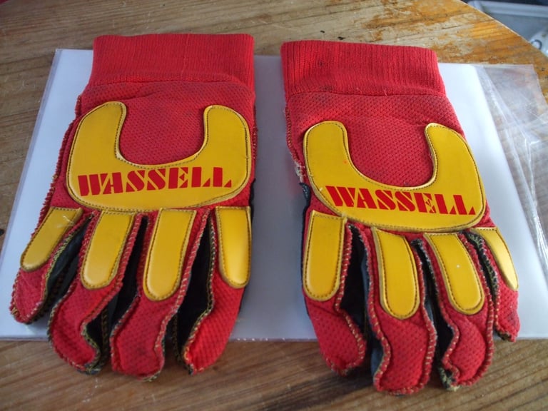 image for Late 70s early to mid 80s Wassell Padded Motocross riders gloves