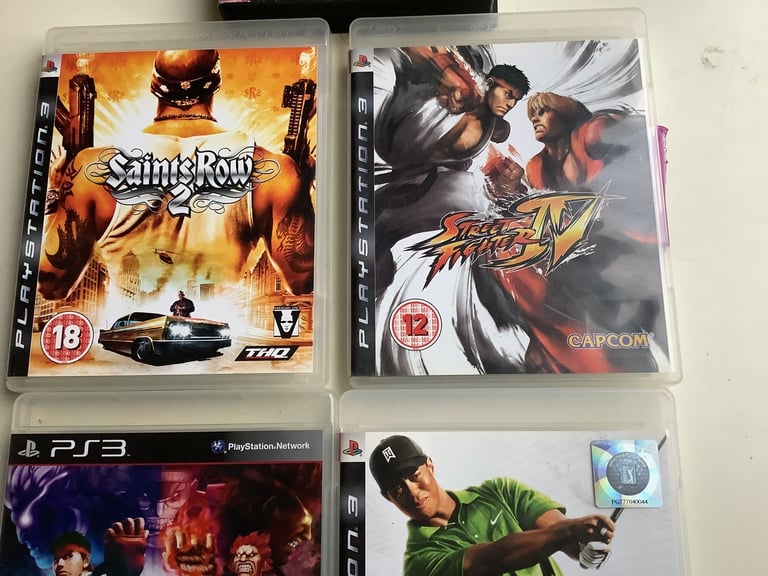 PS3 game x 4 and 1x Sega master system