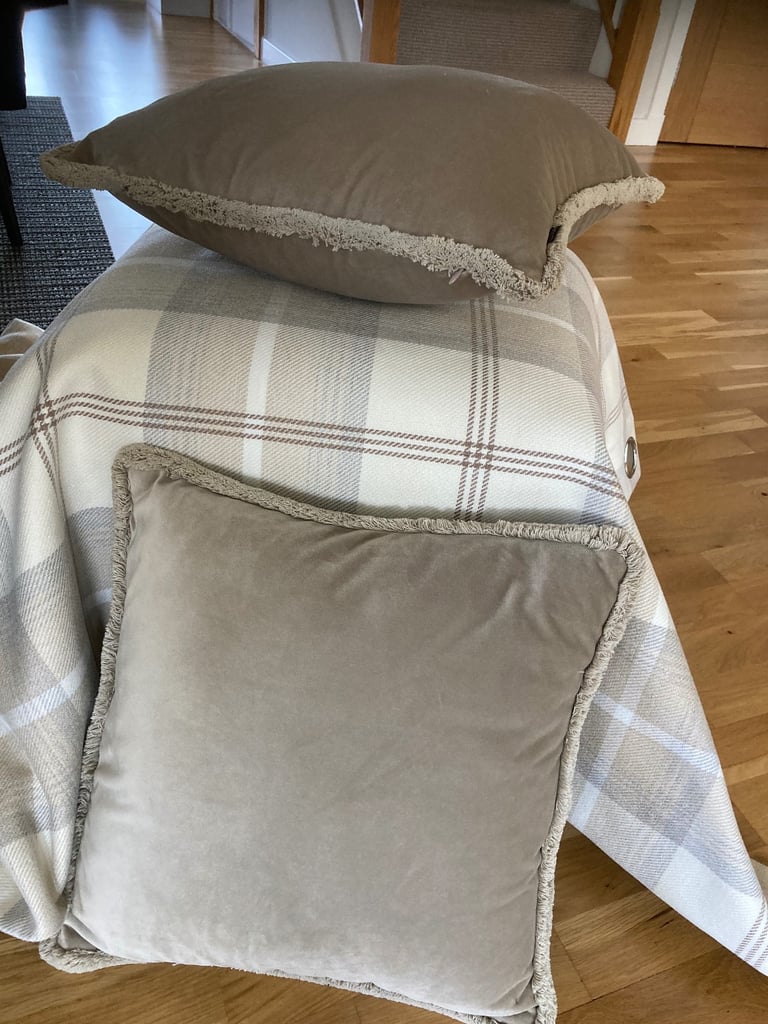 Highland Check Eyelet curtains