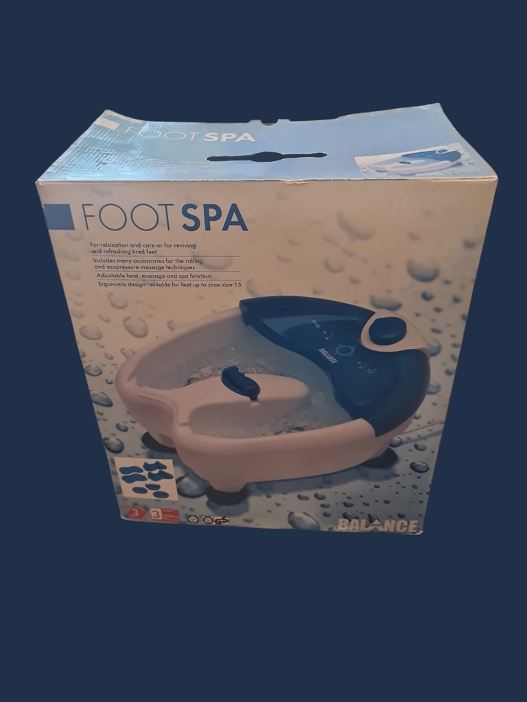 image for Foot Spa – Adjustable Heat, Massage & Spa Functions – Excellent Condition, Boxed