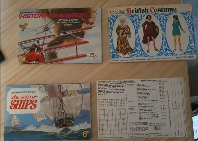 Brook Bond Picture card albums 16 off, Lyons Tea Card what do you know