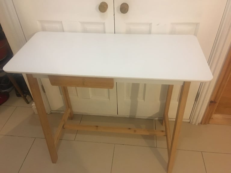 Futon Company Solid wood small desk with a drawer 