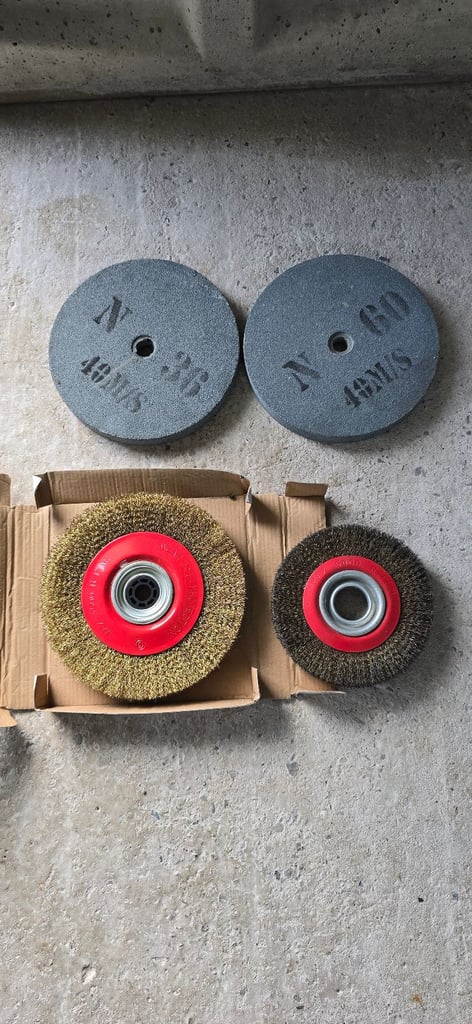 Bench Grinding Wheel Set Replacement