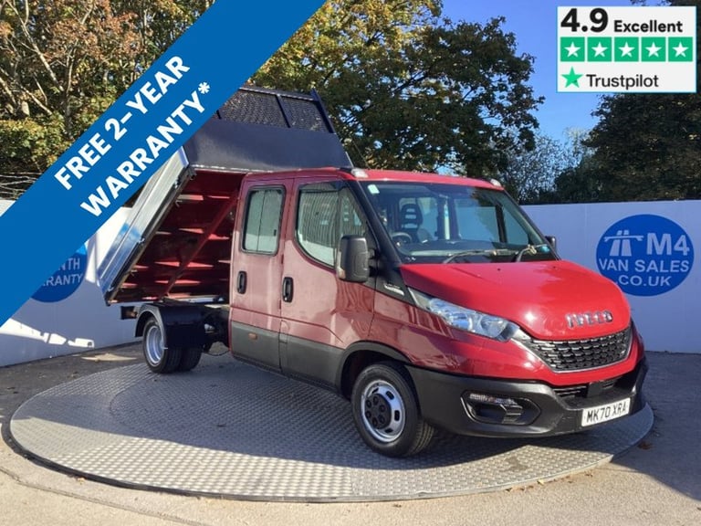 2020 Iveco Daily D HPI 14V 35C 3450 LWB C/C Euro 6 9FT 2 X 6FT 6 Tipper Diesel Automatic