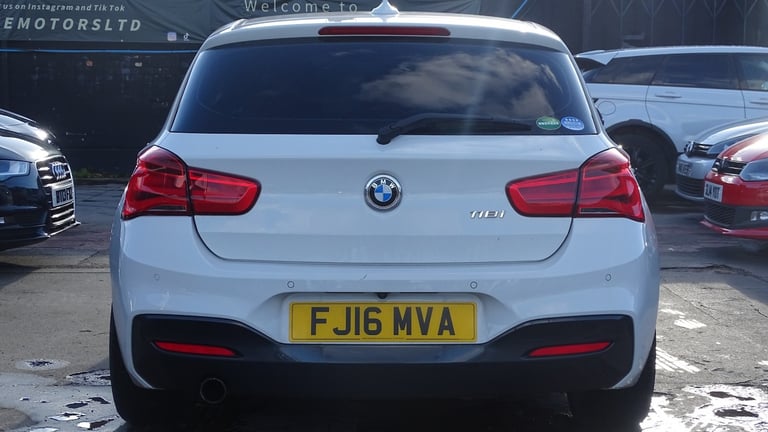 BMW 1 SERIES White Auto Petrol 2016 m sport red leather
