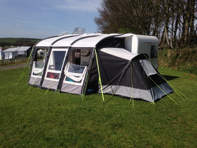 Caravan Awning - Kampa Rally Pro 390 With Optional Bedroom Annexe