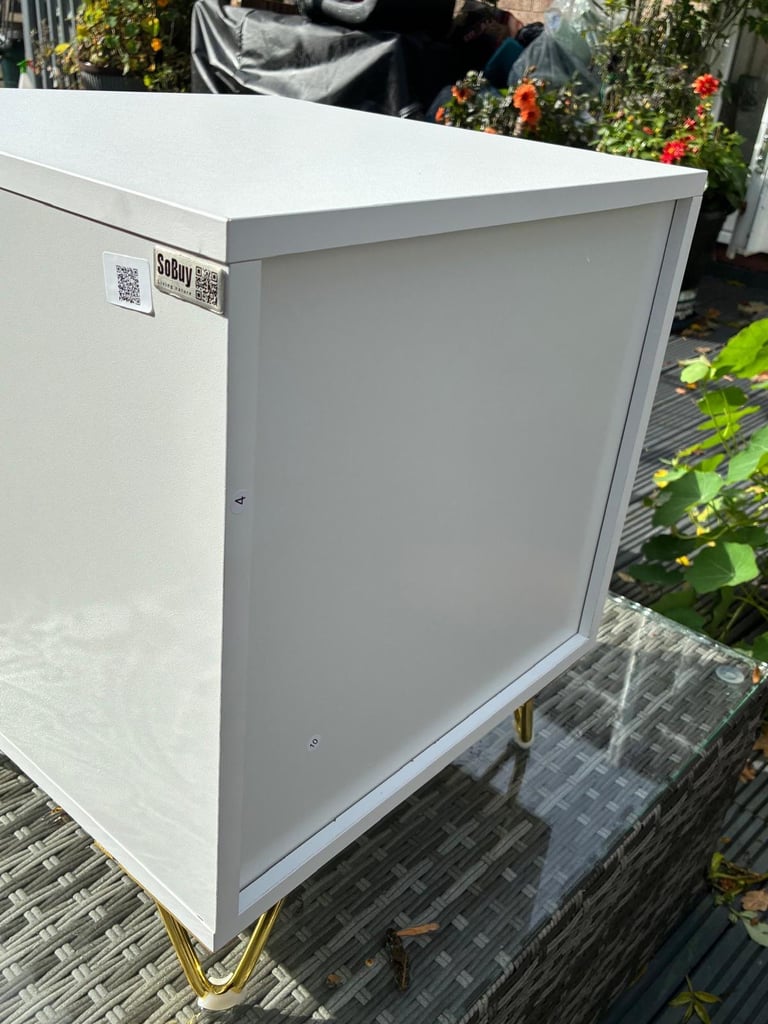 BOXED ALDEA 2 DRAWER BEDSIDE TABLE - WHITE £40