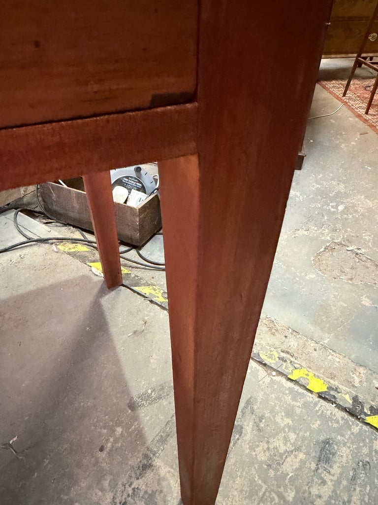 Late Victorian Solid mahogany Writing Table with Drawer – 91.5 cm x 60 cm x 76.5 cm