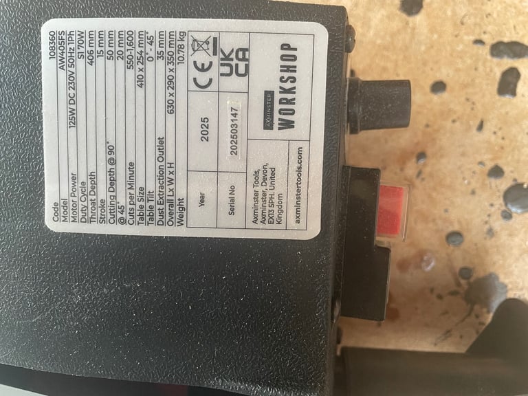 Brand new scroll saw