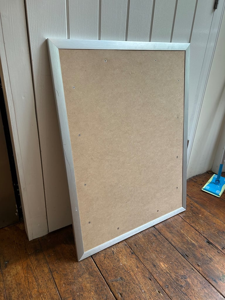 Large silver poster frame