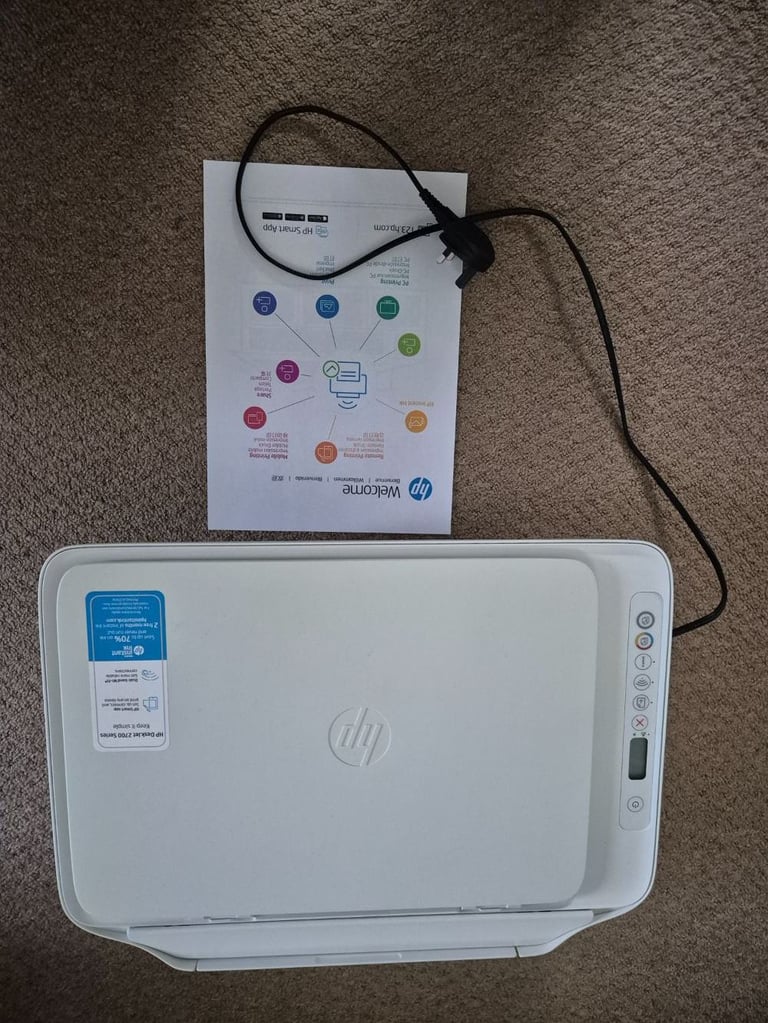 HP DeskJet 2700 All-in-One WiFi Printer - selling as spares and repairs even though it works