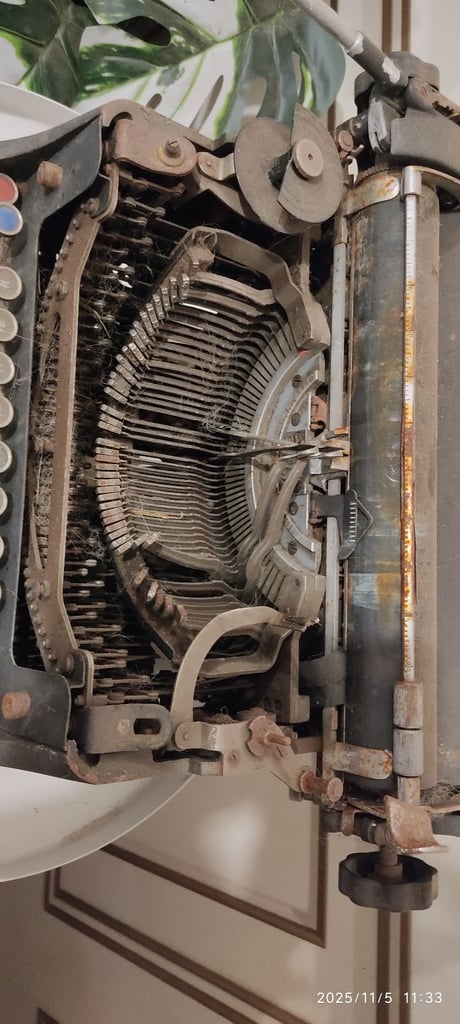 Antique typewriter ancient machine 