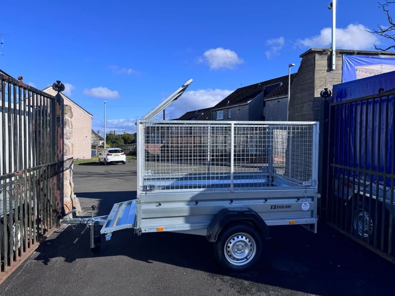 Brand new Zaslaw 205SU 7ft x 4ft single axle tipping trailer with 80cm mesh