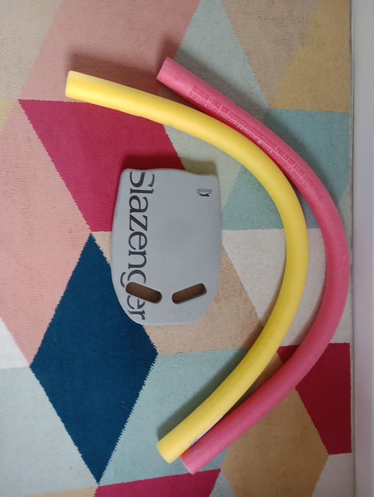 Swimming kickboard and noodles for learners