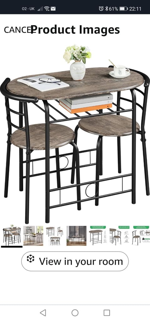 image for Small table and chairs (bistro set) 