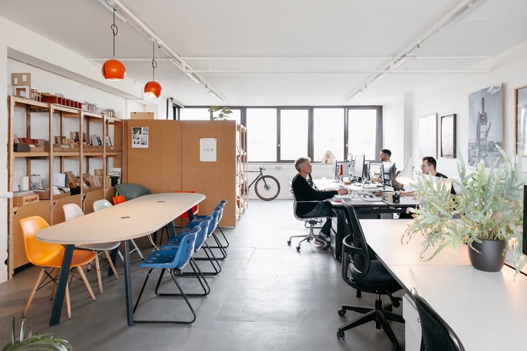 Desks to rent in bright creative studio, Broadway Market, London Fields