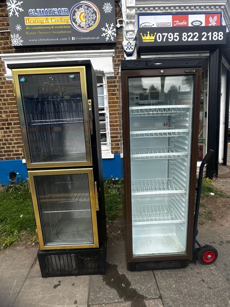 Commercial upright single door display fridge cafe shop 