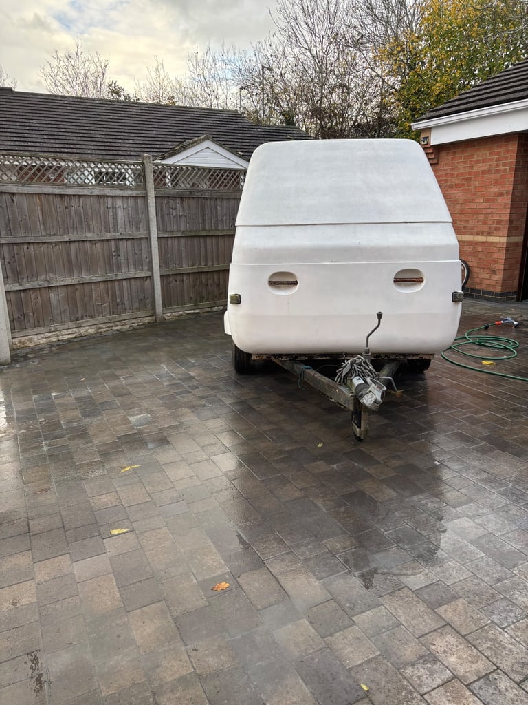 Twin axle fibreglass trailer