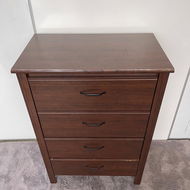 image for FREE DELIVERY IKEA BRUSALI 4-drawer dresser, brown, in good condition