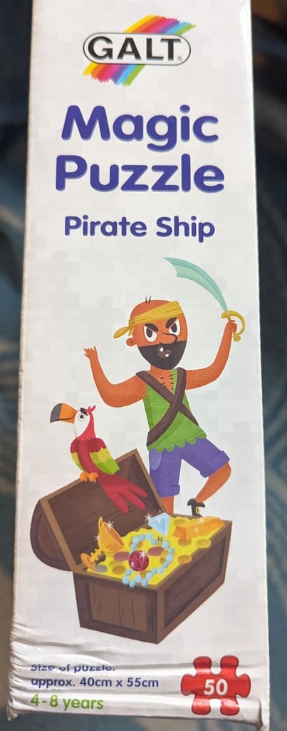 Magic pirate ship puzzle and underwater 100 piece jigsaw puzzle 