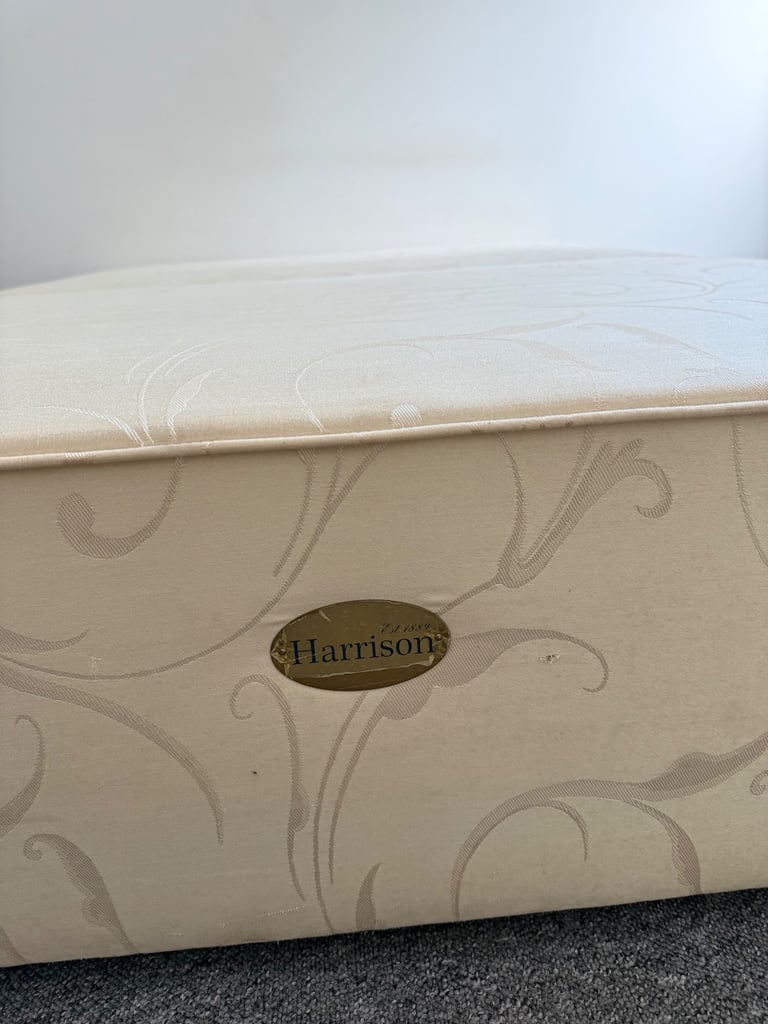 King size divan bed frame with Mattress & large storage 