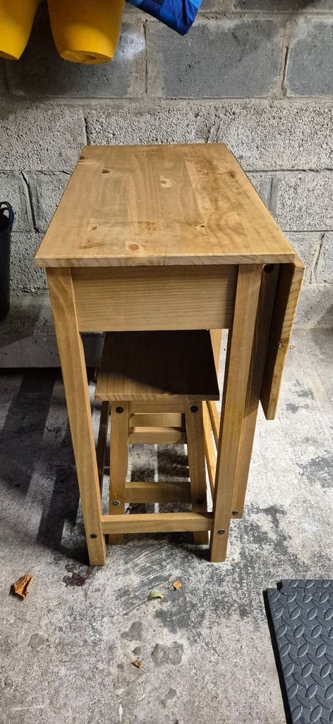 image for Folding dining table with 2 stools